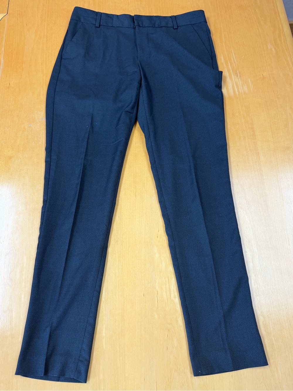 Banana Republic Pants Womens 6 Black Martin Fit Straight Leg Blend Dress-women